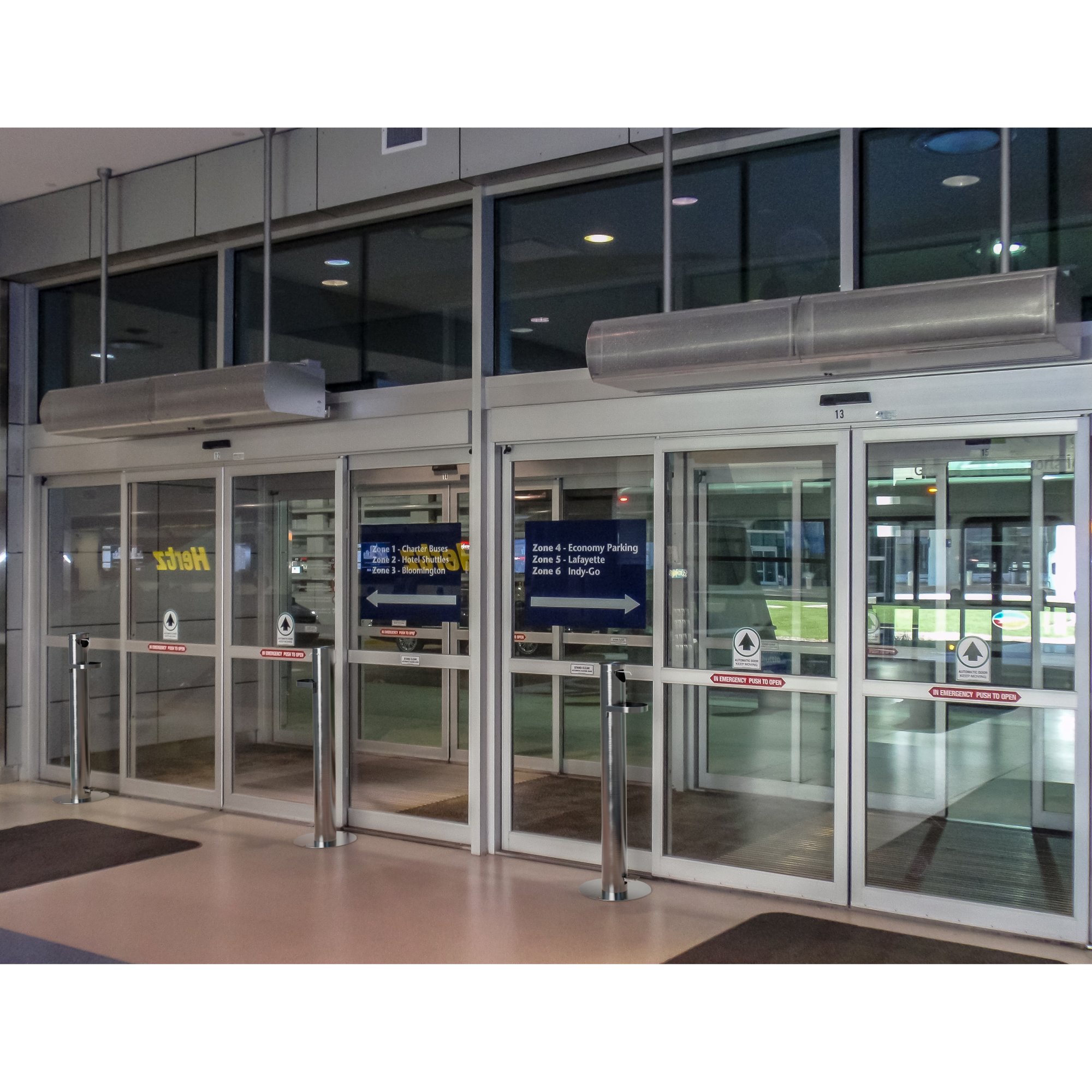 Ronde support pur distributeur de désinfectant pour les mains avec pédale de commande - acier inoxydable - 2-Pack – Image 28