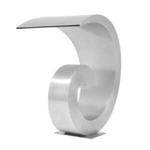 Snail Stainless Steel Waterfall - Fountain Spillway Weir Swimming Pool Spa Pond