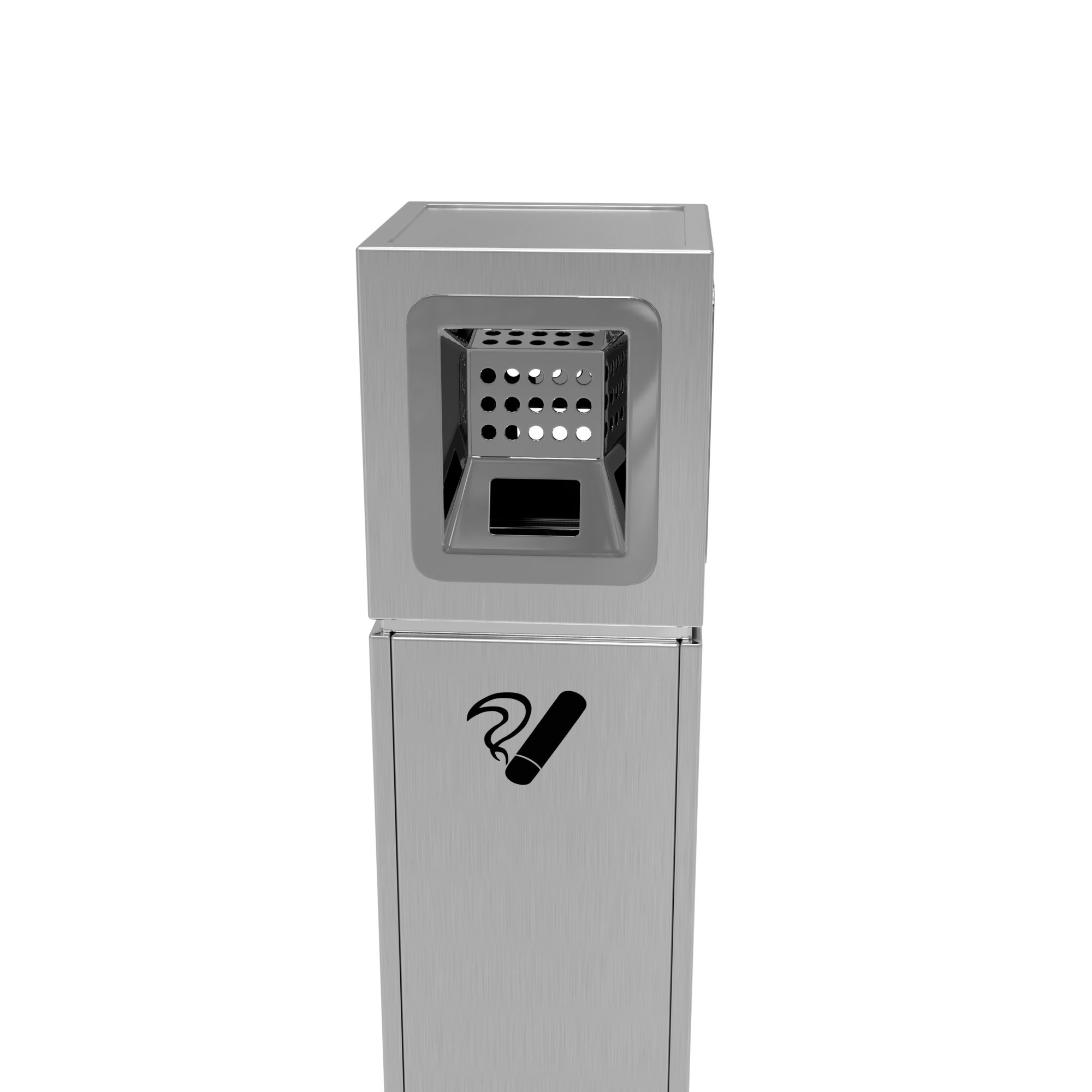 Cendrier colonne extérieur à poser au sol en Acier inoxydable – Image 24