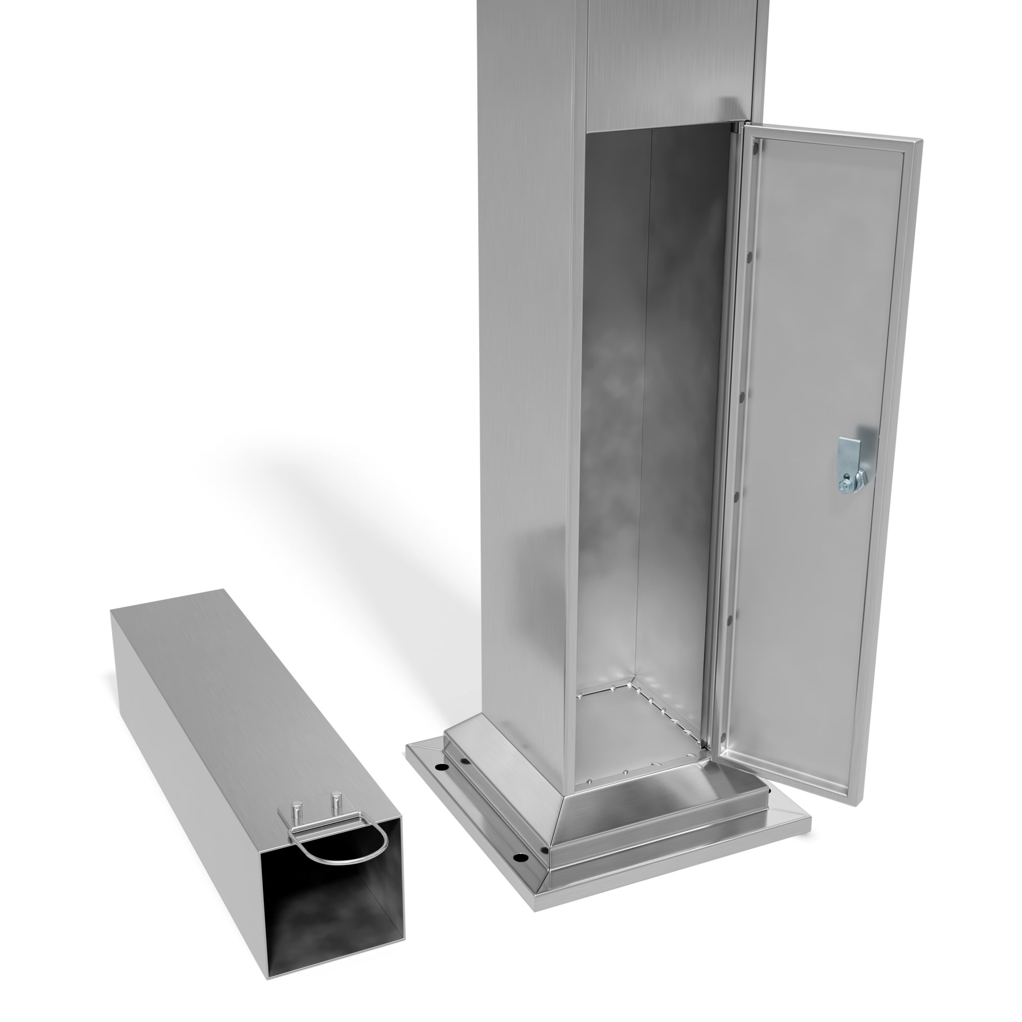 Cendrier colonne extérieur à poser au sol en Acier inoxydable – Image 29